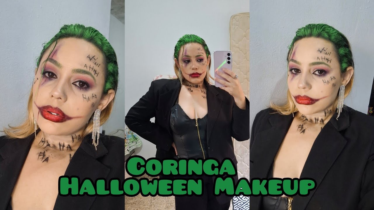 Tutorial Make de Halloween Coringa / Joker #coringa #halloween2024 #joker