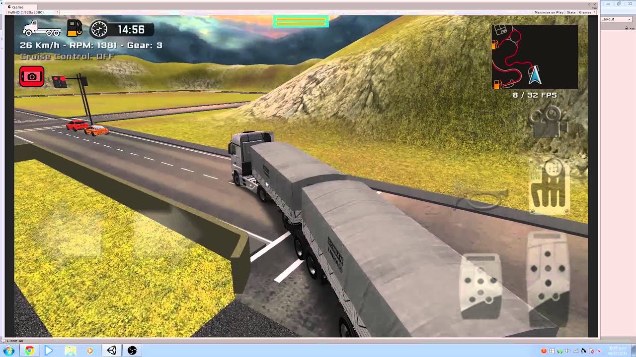 Grand Truck Simulator - Realistic physics - Dangerous AI driver