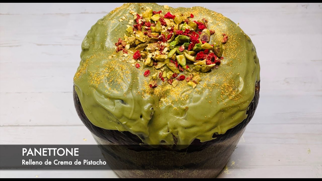 PANETTONE relleno de Crema de PISTACHO