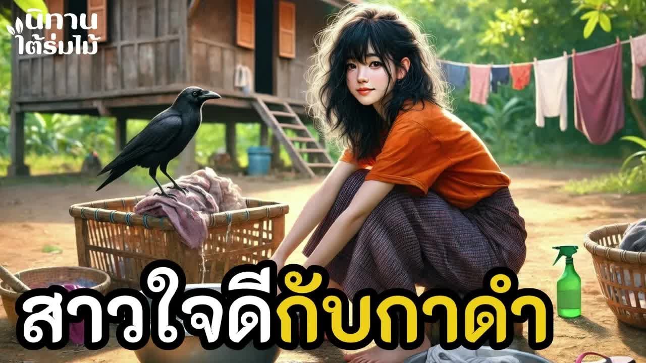 สาวใจดีกับกาดำ ｜ EP.430 #นิทานพื้นบ้าน #นิทานก่อนนอน #นิทานสอนใจ #นิทานชาวบ้าน