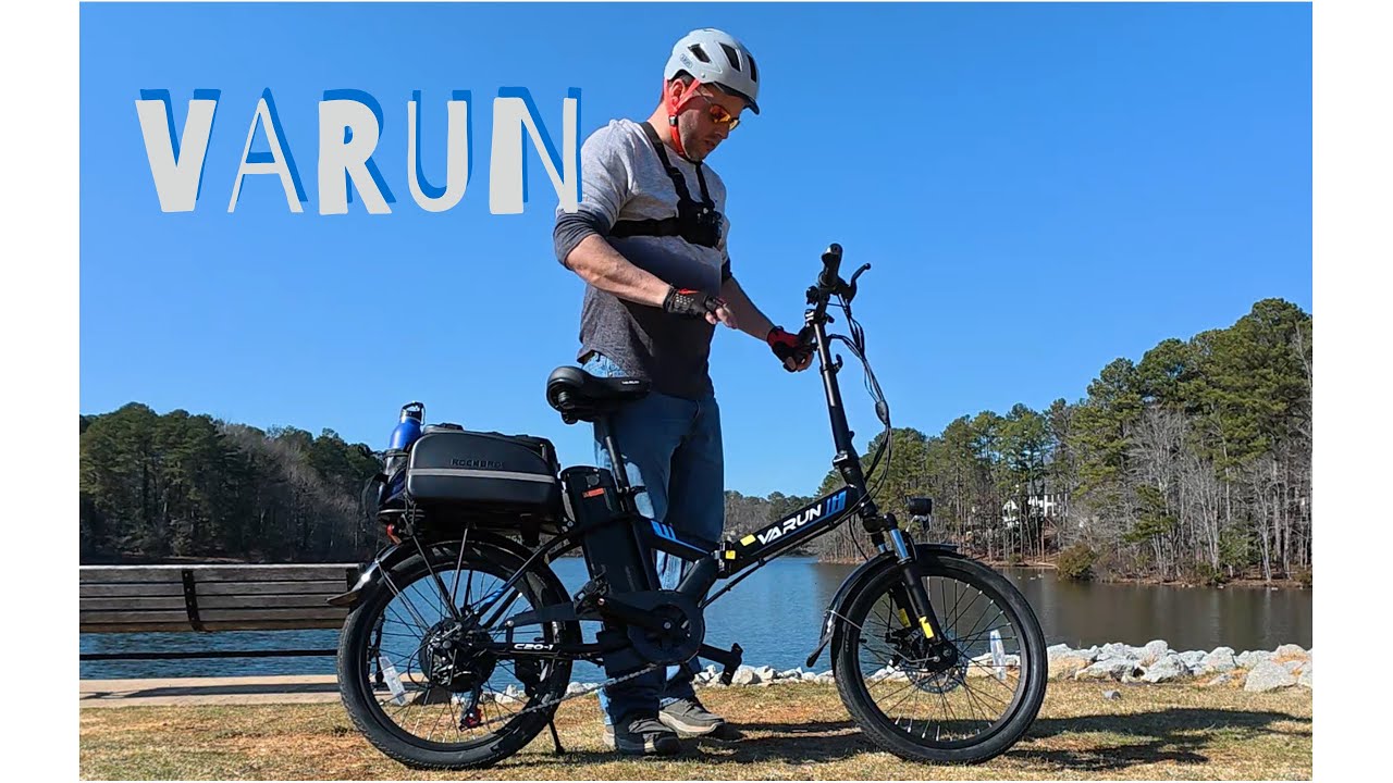 VARUN Folding Electric bike C20-1 , Ebike ride in clearwater Florida and peachtree city Georgia