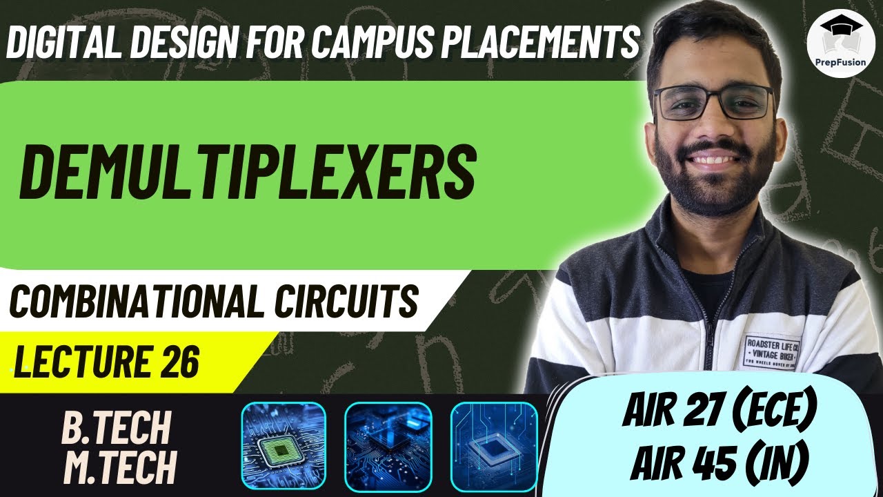 Demultiplexers || Digital Design for Campus Placements || Himanshu Agarwal