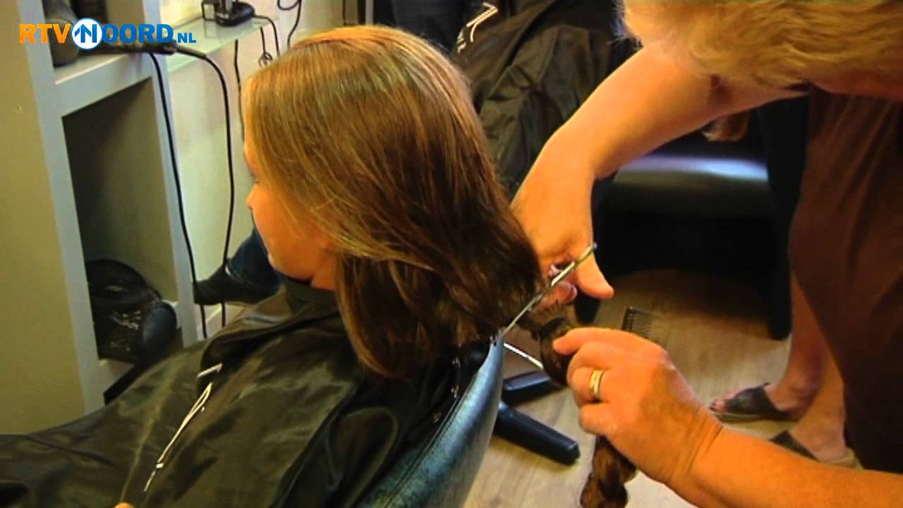 Rebekka (12)  laat staart afknippen voor goed doel - RTV Noord