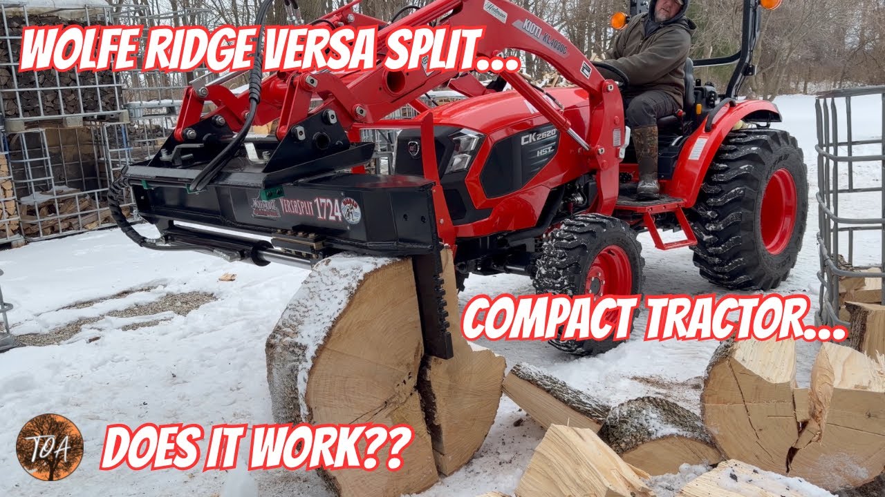 Модификация и использование Versa Split!! #дрова #kioti #wolferidge