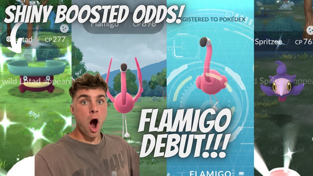 ✨NEW Flamigo Debut, SHINY BOOSTED Lotad and More In Pokemon Go!✨