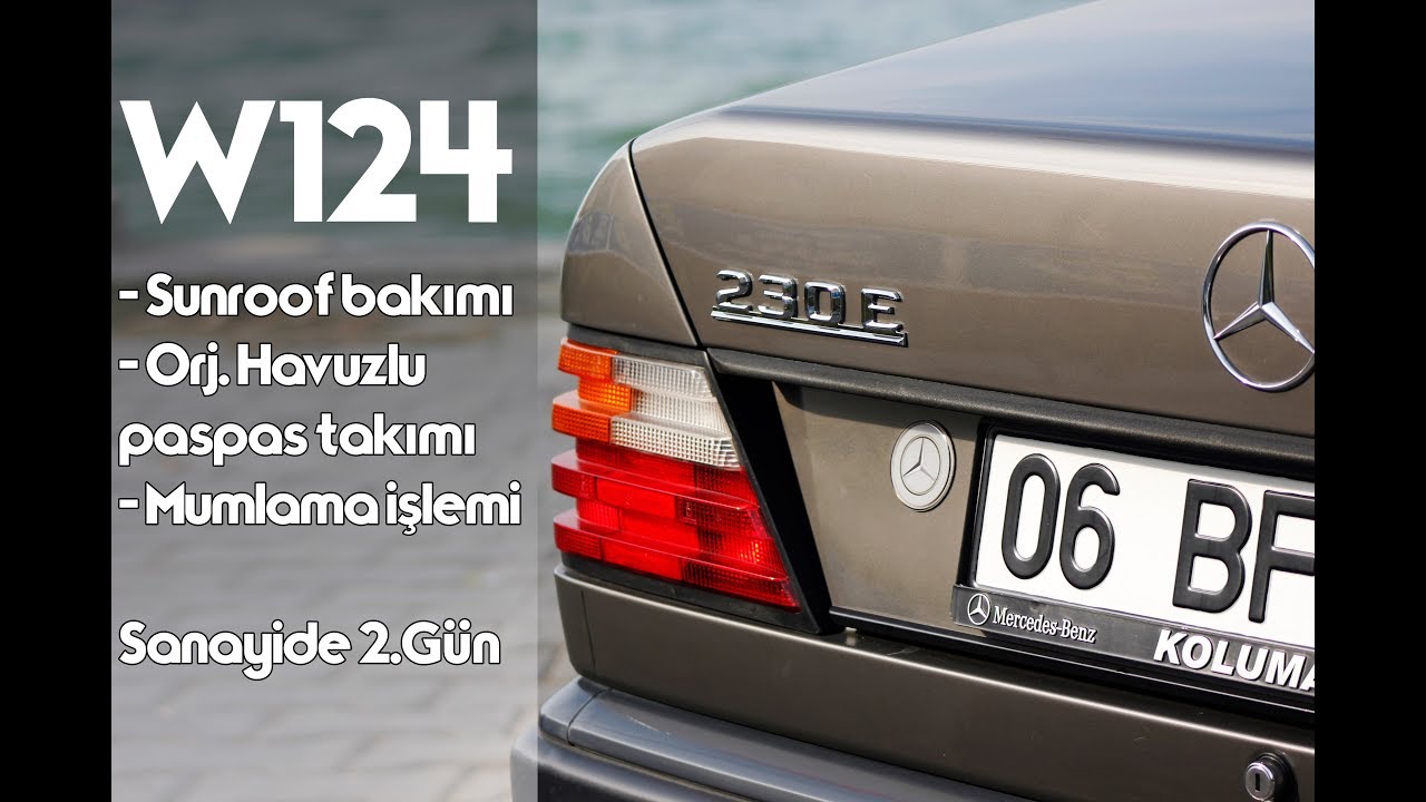 Mercedes Benz W124 | Bölüm:3 Sanayide 2.Gün Sunroof Bakımı | Altın Oto Döşeme Maslak