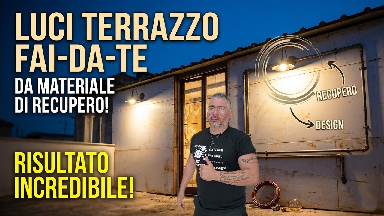 HO REALIZZATO L'ILLUMINAZIONE ESTERNA DEL TERRAZZO IN MANIERA SEMPLICE DA REALIZZARE
