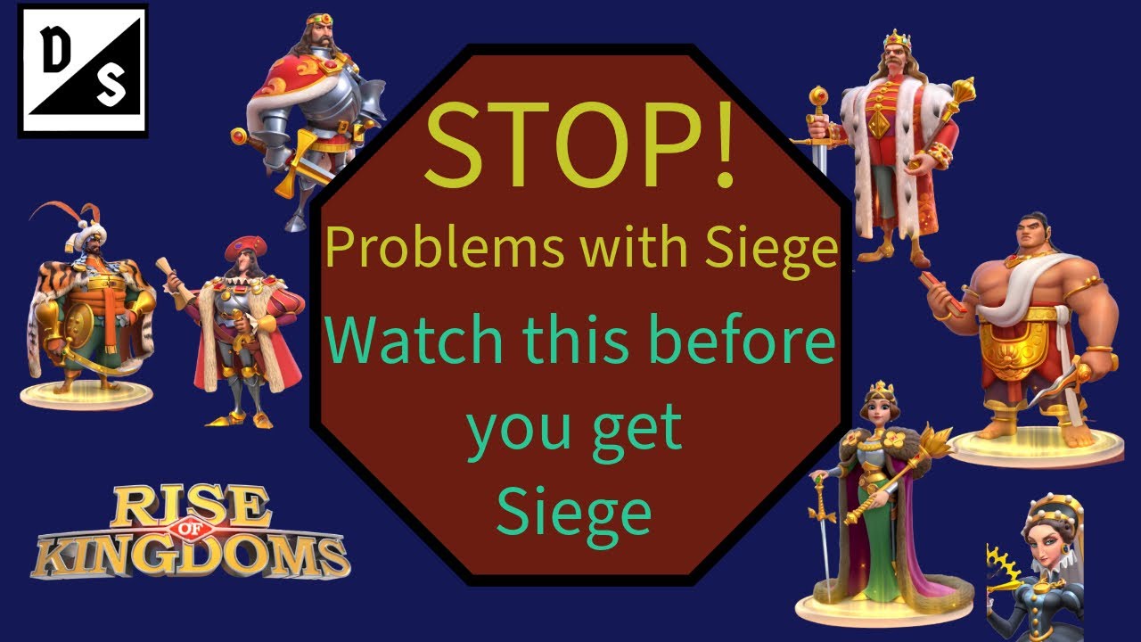 Problems with Siege - Must Watch - Rise of Kingdoms