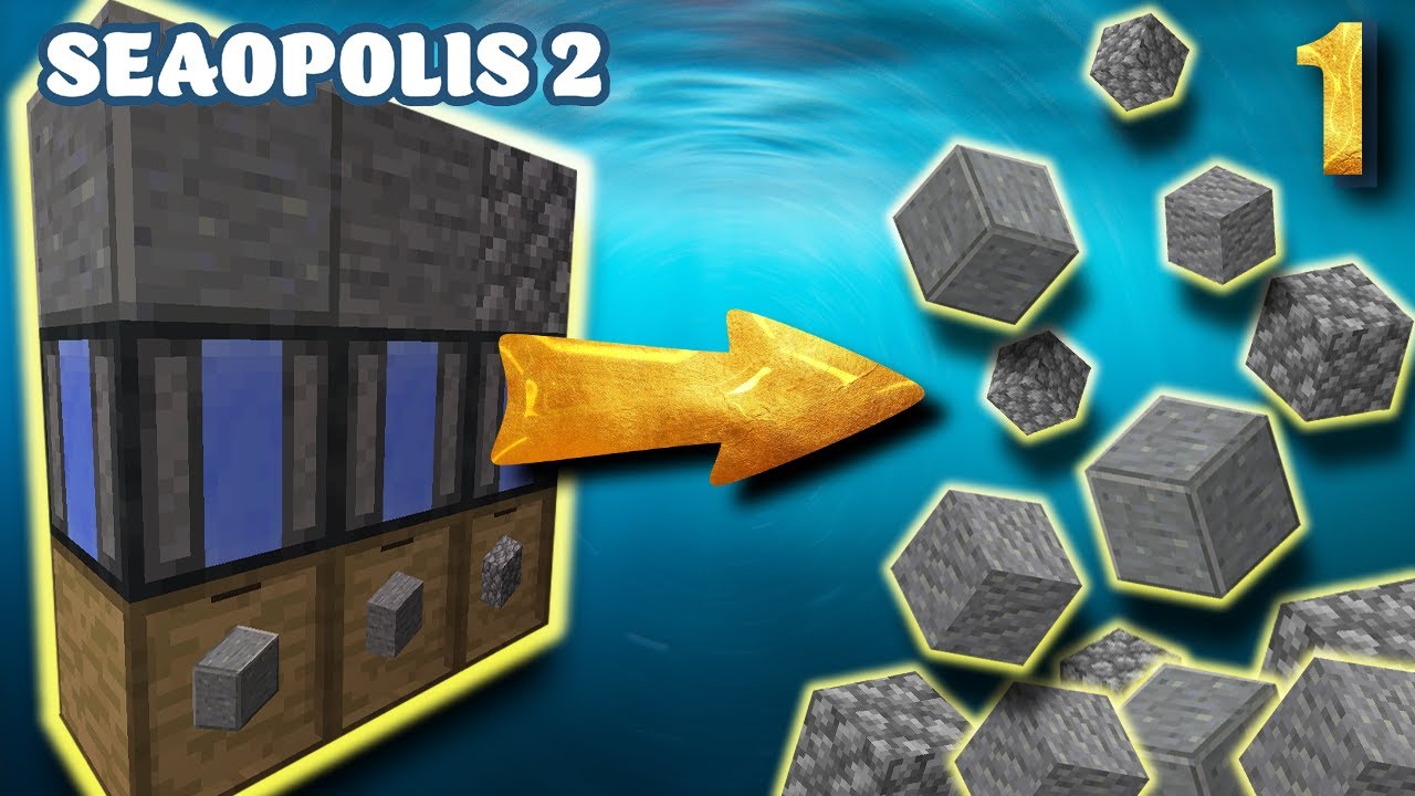 Seaopolis 2 Let's Play Episode 1 - Infinite Cobblestone