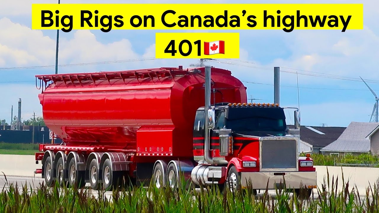 Truck Spotting on Highway 401 in Ontario, Canada#45🇨🇦#BigRig #TruckSpotting #heavyhaulers 