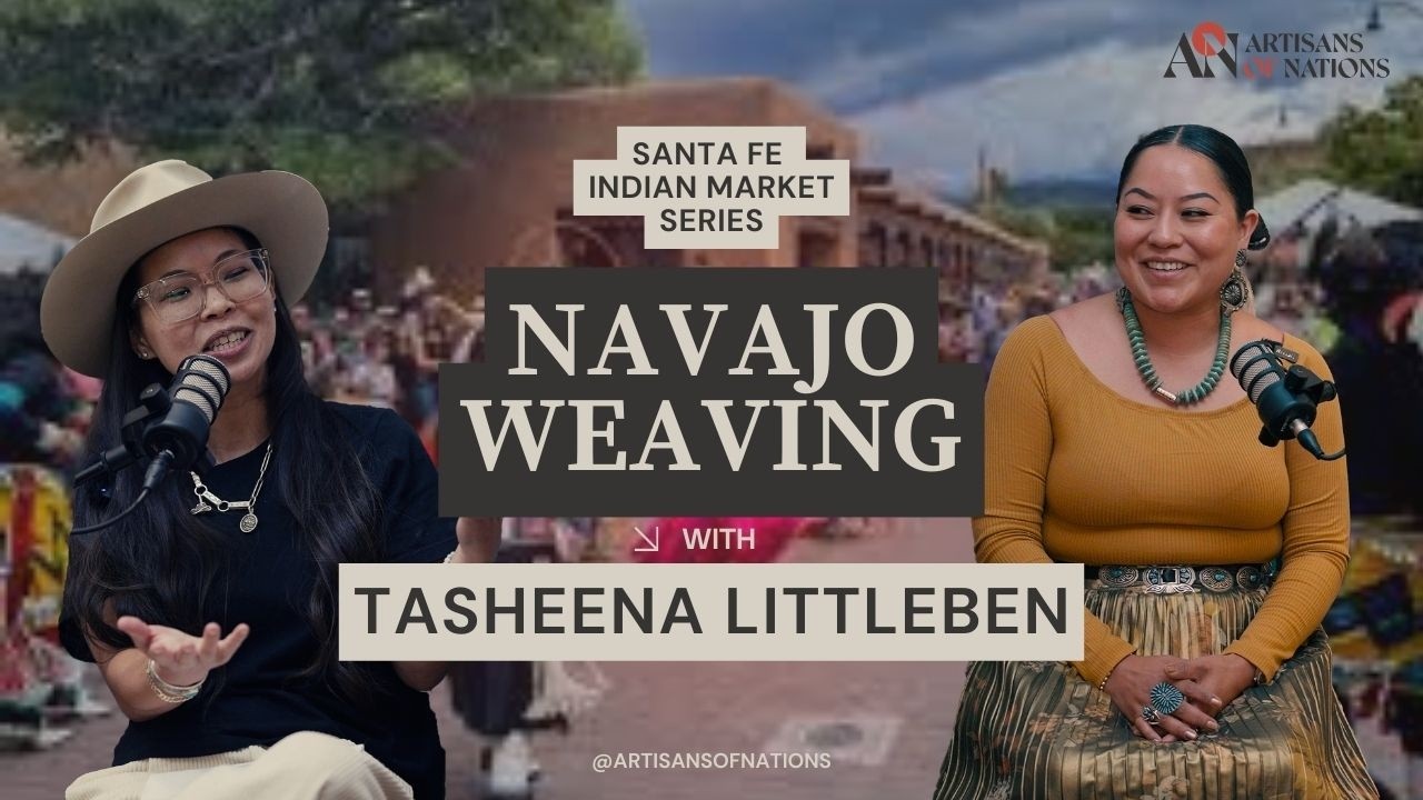 3rd Generation Navajo Weaver Shares Ancient Wisdom w/Tasheena Littleben | Santa Fe Indian Market
