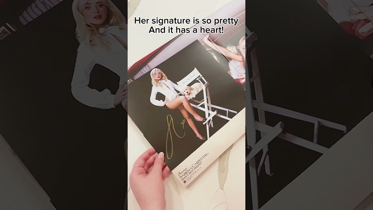 Sabrina carpenter signed #music #popmusic #vinyl #fypシ゚viral #music #sabrinacarpenter #viral