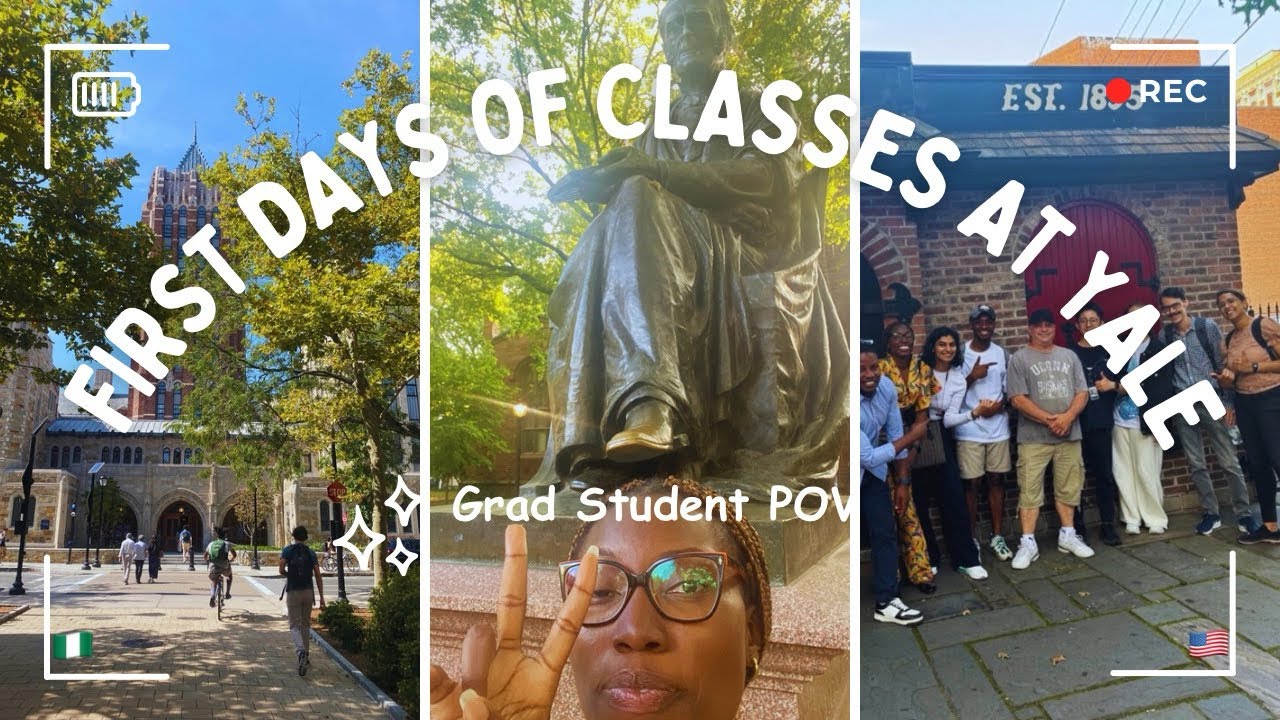 First days of classes at Yale as a Graduate, International student 