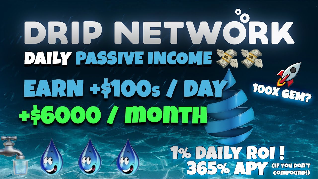 HOW IM MAKING $200+ DAILY / $6000+ MONTH IN PASSIVE INCOME WITH DRIP NETWORK!🚰