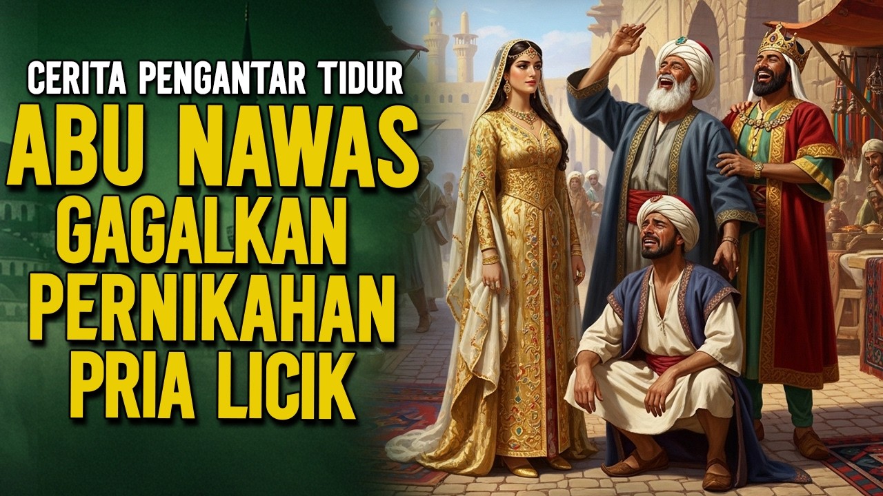 ABU NAWAS MENGAGALKAN PERNIKAHAN PUTRI RAJA DENGAN PRIA LICIK BAGHDAD || CERITA LUCU PENGANTAR TIDUR