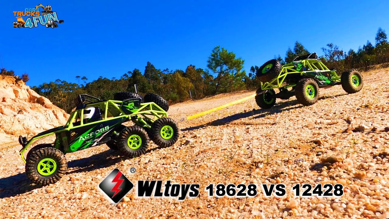 WLtoys 12428 VS WLtoys 18628 | Tug Of War | 4X4 VS 6X6 | Test & Comparison | Cars Trucks 4 Fun