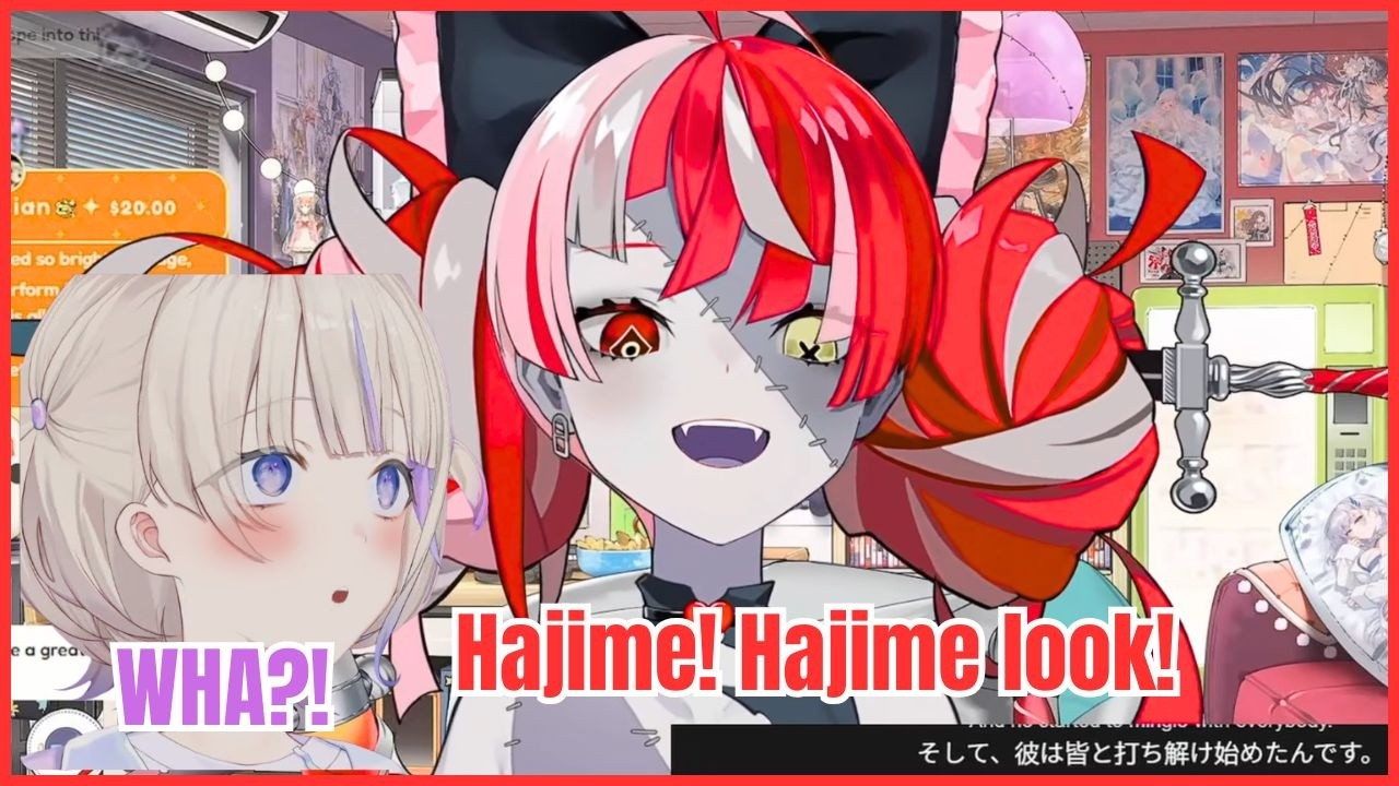 Олли светит Хадзиме и травмирует ее! [Hololive_ID]