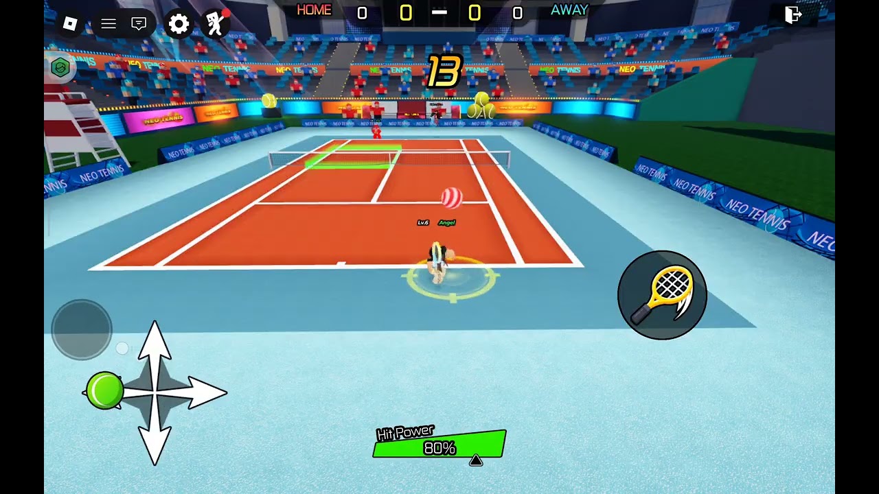 Me playing tennis