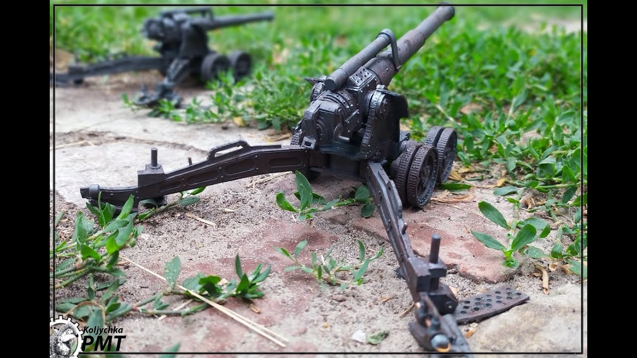 Пушка из бумаги и картона. Артиллерия Lucius Pattern Earthshaker W40k. Warhammer 40000 papercraft.