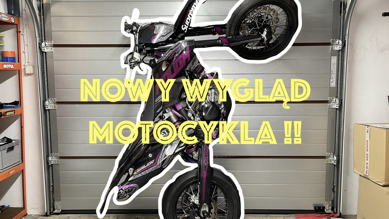 Supermoto Vlog #2 - NOWY WYGLĄD MOTOCYKLA !