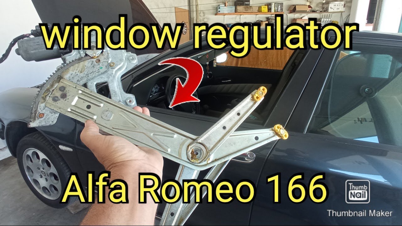 How to Replace Window Winder on All Alfa Romeo 166, Front Doors.
