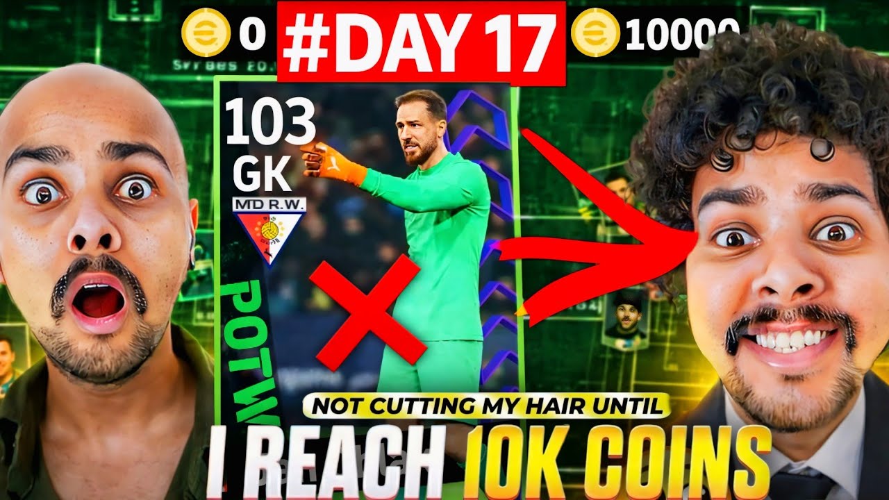 Day 17 of not cutting my Hair untill Saving 10,000 eFootball Coins 😯