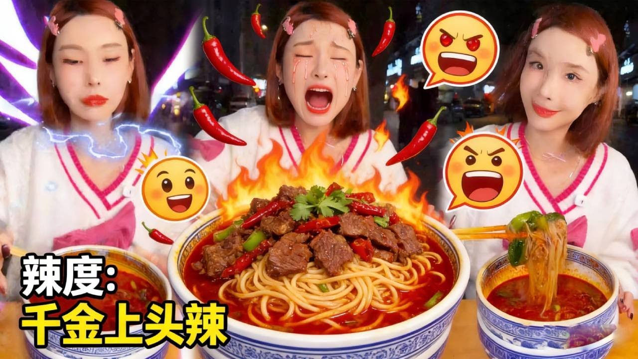 爆辣预警！又麻又辣的清真红油米线，吃完直接爽到飞起！