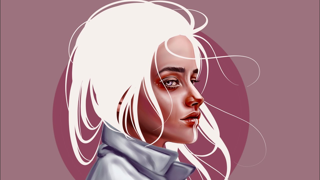 Digital portrait by Sourav in ipad original design by Laura h Rubin