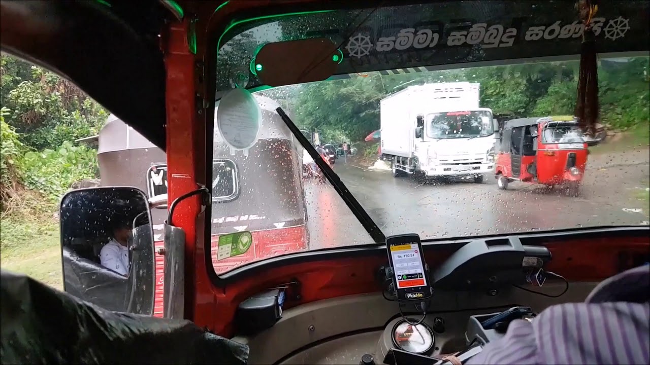 Rainy Day in Colombo Sri Lanka - Tuk Tuk