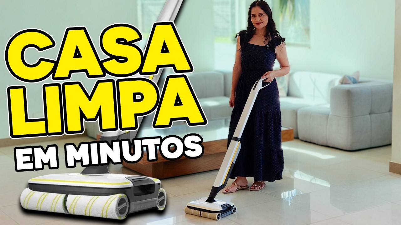 Como FAÇO Minha Faxina RÁPIDA com a FC 7 da Karcher! Resultado Surpreendente
