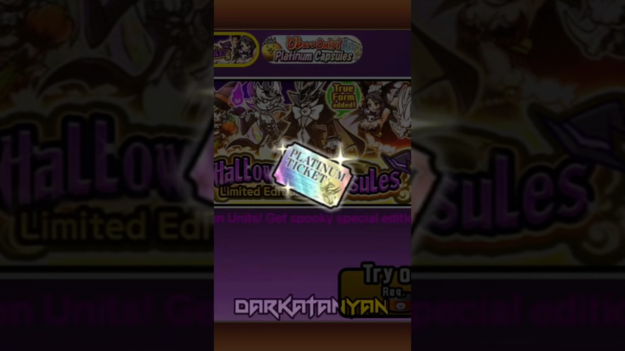 11 capsule draw and a platinum ticket!! #thebattlecats #battlecats #trending #gaming #fyp #edit