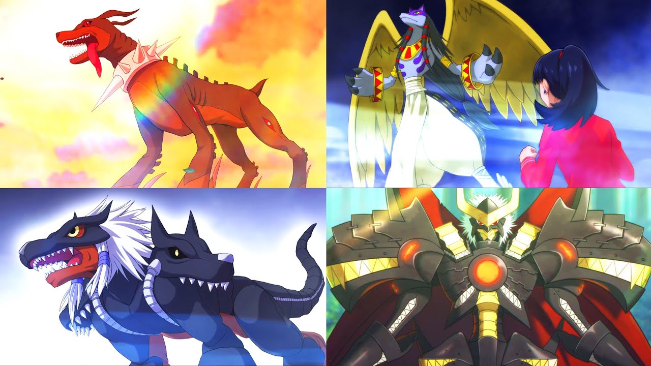 Digimon Survive Labramon All Evolution/Digivolution Anime Cutscenes