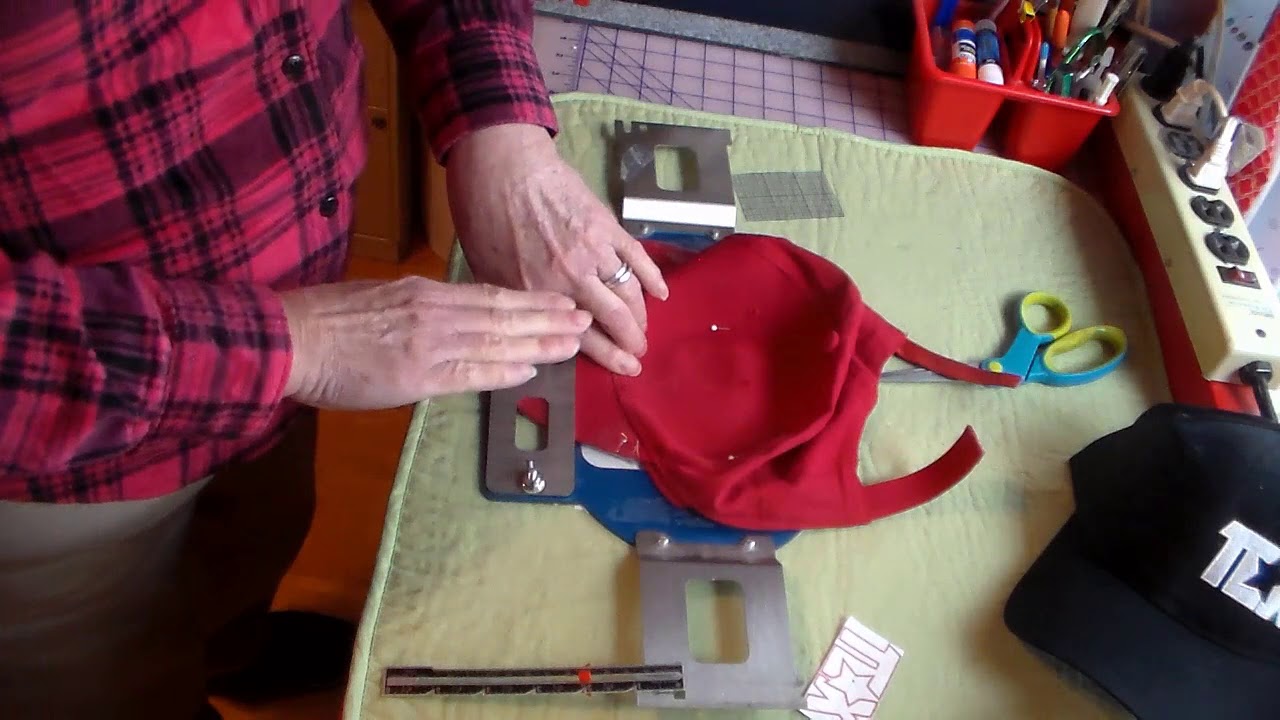 How to do side front embroidery on cap with Durkee hat hoop.