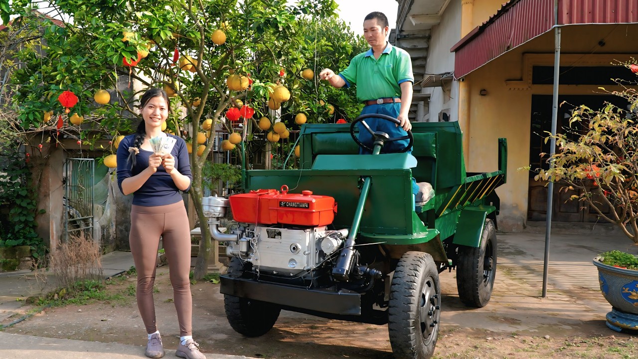 Girl's challenge: Completely restore a damaged and rusted 4-wheel dump truck to like-new condition🛠