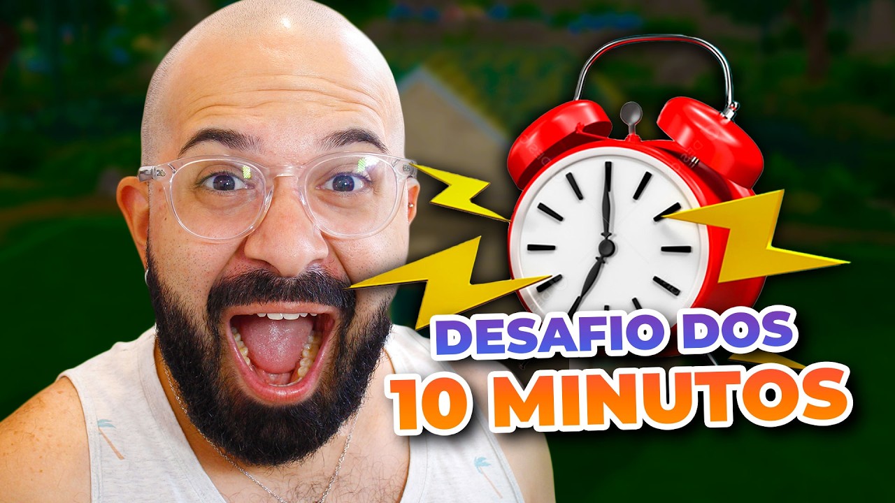 CONSTRUINDO UM MINI PALÁCIO EM 10 MINUTOS 😱 | DESAFIO CONSTRUÇÃO | THE SIMS 4 | THATALES