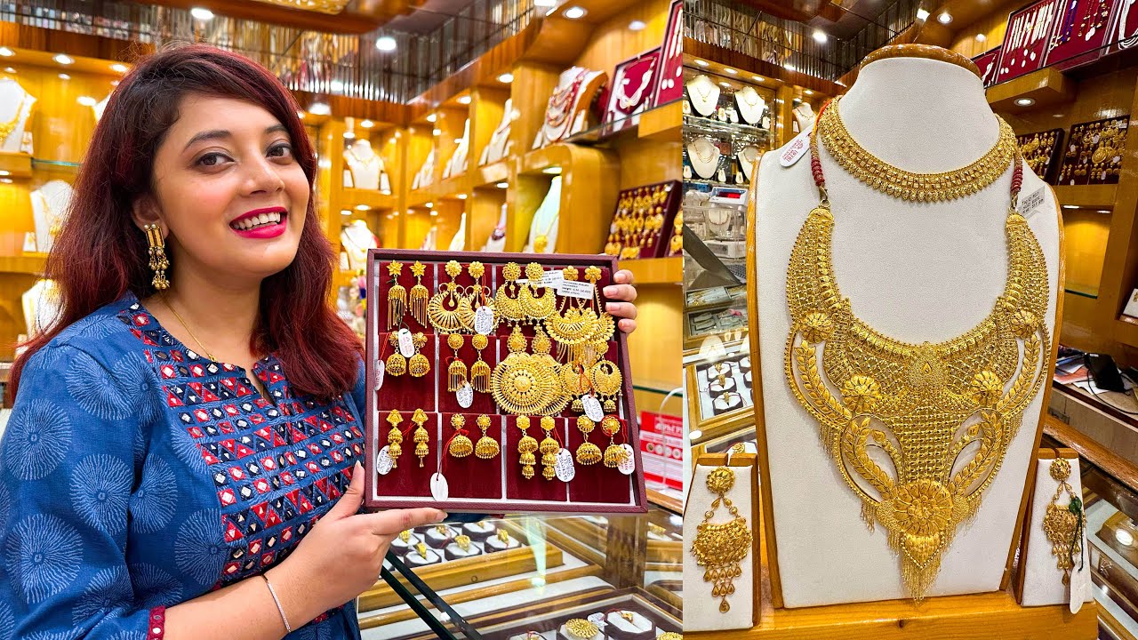 Designer Gold Earrings And Necklace Collection ❤️❤️❤️