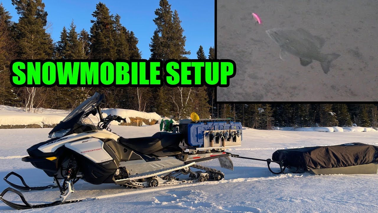 How I Setup my Snowmobile + Smallmouth Bass!
