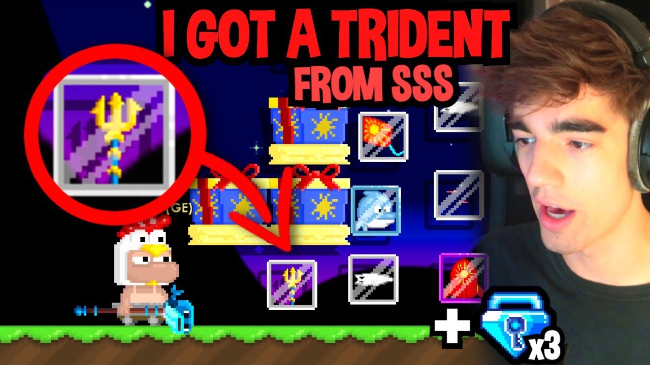 I GOT NEPTUNE'S TRIDENT GROWTOPIA! (+25 BGL)