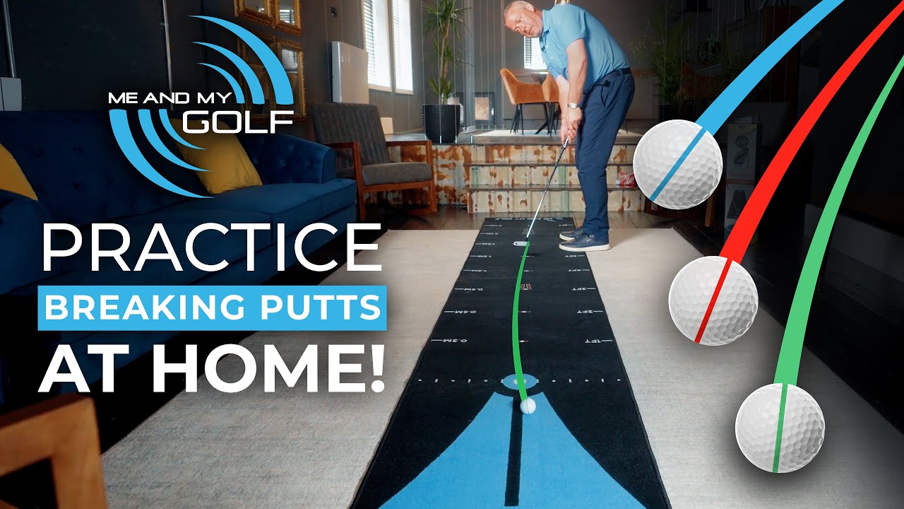 Me And My Golf Breaking Ball Putting Mats - Practice Breaking Putts at home