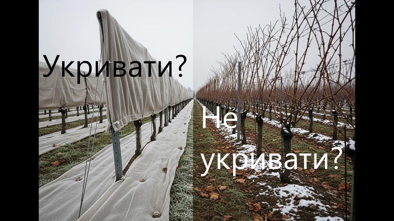 Укривати чи не укривати виноград на зиму????