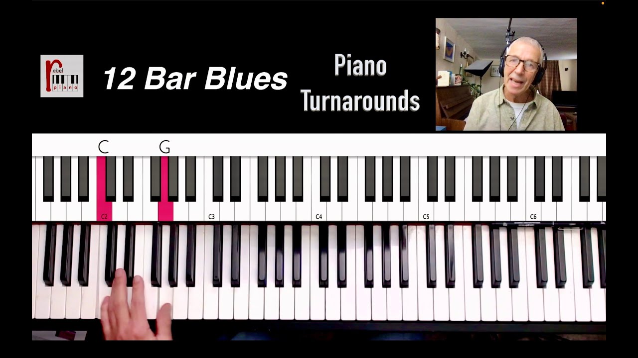 12-тактовые блюзовые повороты на фортепиано + крутая концовка 😊🎹