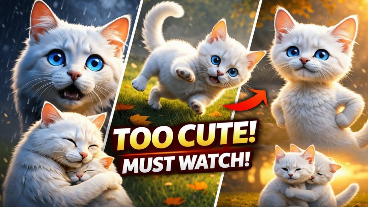 What Happens Next to This White Cat and Her Kitten?