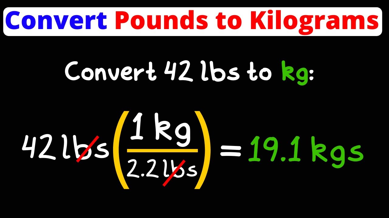 Convert Lbs to Kg | Pounds to Kilogram | Dimensional Analysis | Eat Pi