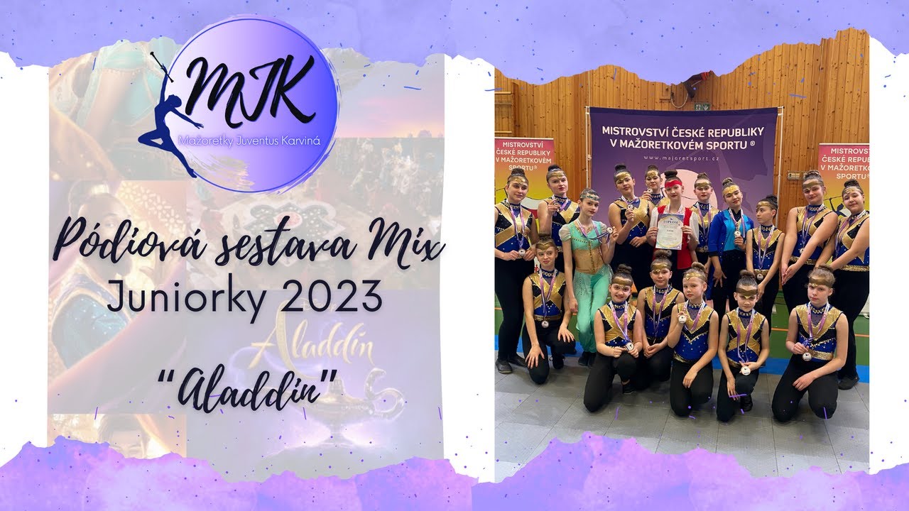 Mažoretky Juventus Karviná - pódiová sestava mix juniorky 2023