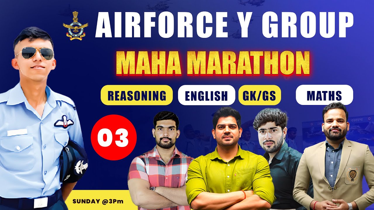 Airforce 2 2025  Y Group Special MARATHON Class-03 Airforce Class Best Airforce online Course 2025