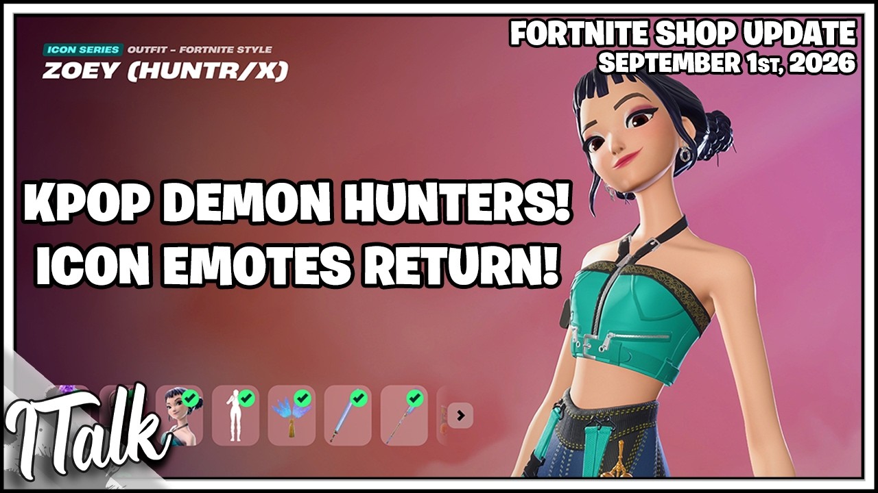 Магазин Fortnite: K-POP ОХОТНИКИ НА ДЕМОНОВ И НЕ ТОЛЬКО! [1 сентября 2026 г.] (Fortnite, глава 7)