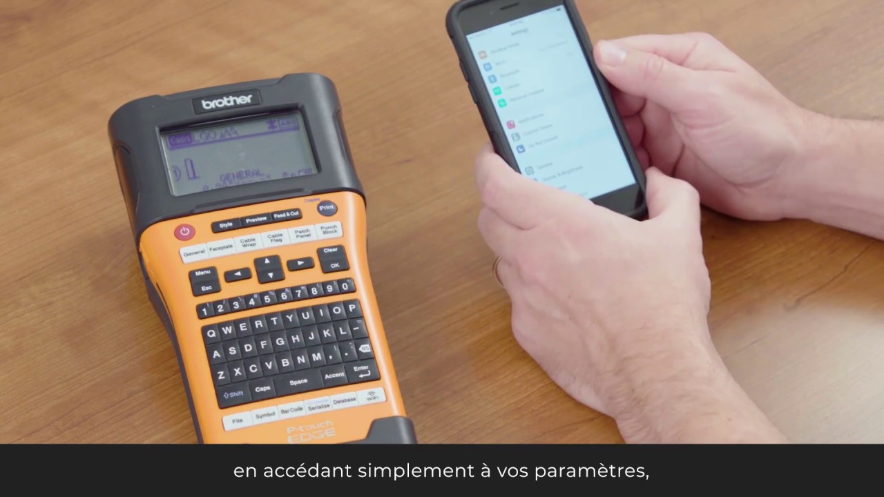 Connecter les &eacute;tiqueteuses industrielles PT-E550WVP et PT-P900 de Brother &agrave; votre appareil mobile