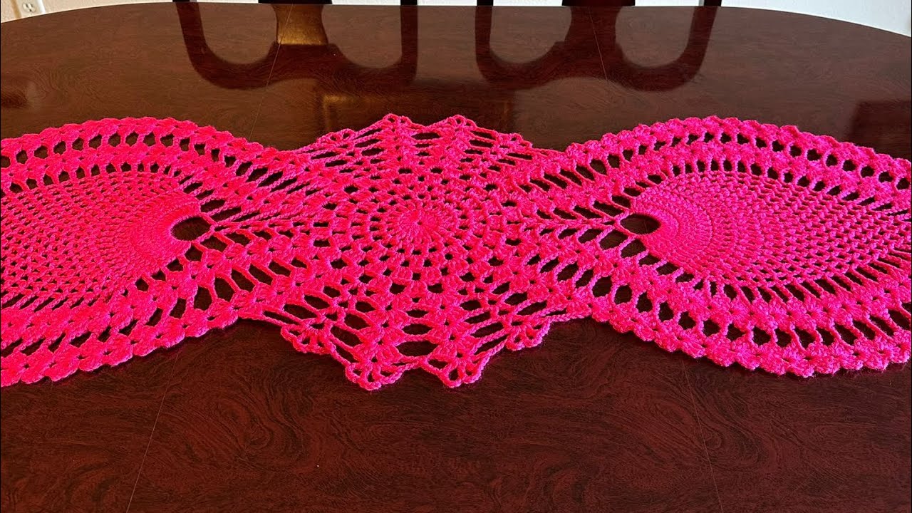Hermoso Centro de Mesa a Crochet 🧶 paso a paso