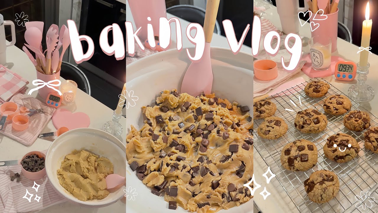 cozy baking ₍𐙚ᐢ..ᐢ₎₊˚⊹ 🍪 my homemade chocolate cookies, mini baking haul