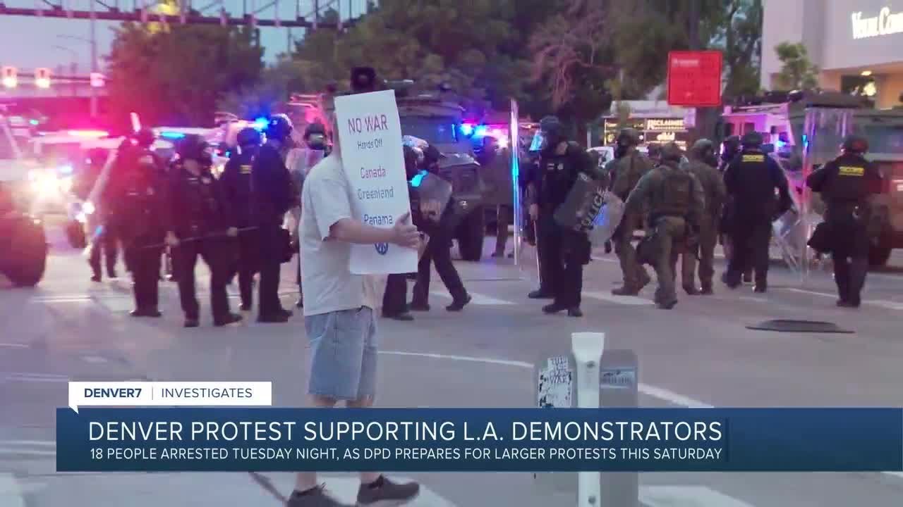 Denver PD: 18 people arrested during ICE Out! protest